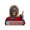 Political News Anchor Alien — "FEAR OUTSIDERS!"