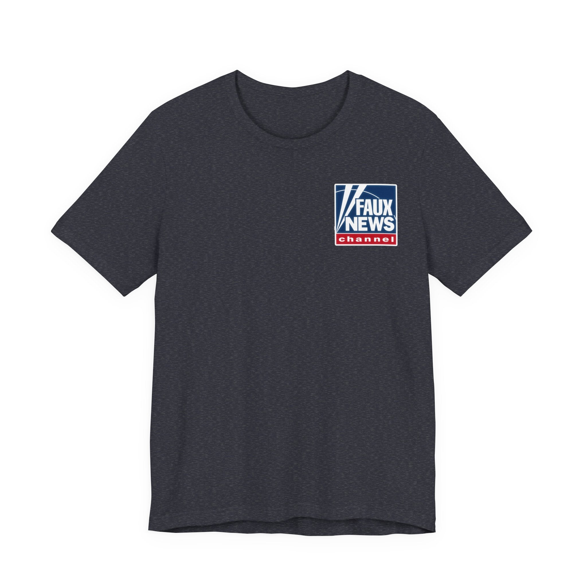 Faux News: NO INDEPENDENT THOUGHT! Political News Anchor Alien T-Shirt (front and back design)