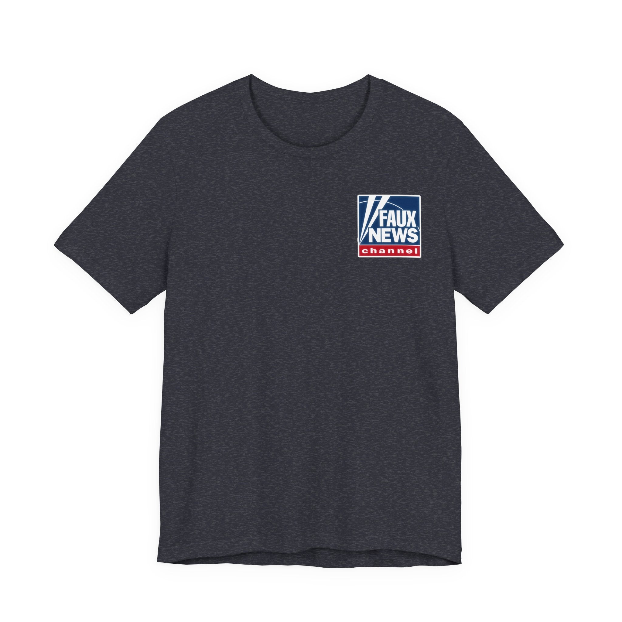 Faux News: CONFORM! Political News Anchor Alien T-Shirt (Front and back design)