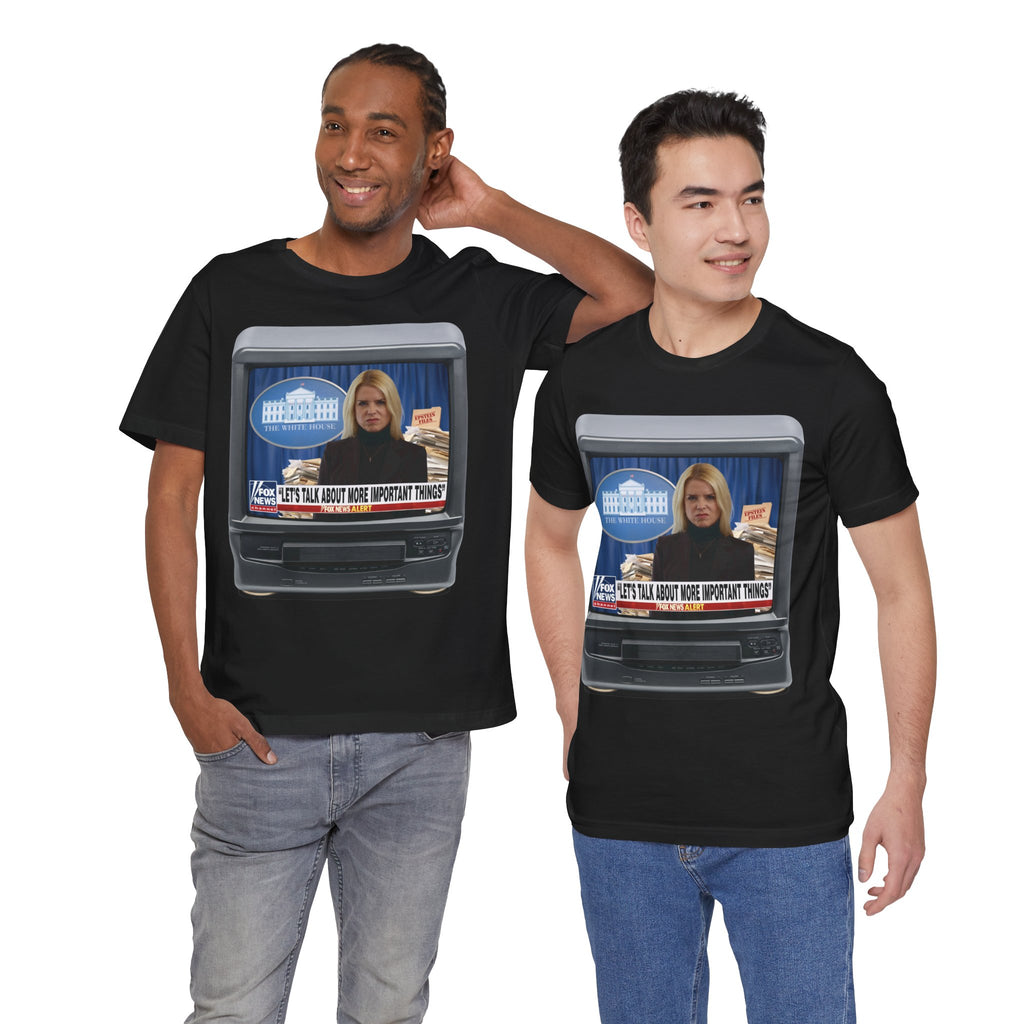 COLLECTOR'S EDITION 2-SIDED: “THE DOW IS OVER 50,000” Satirical News Parody T-Shirt (Front & Back Print)