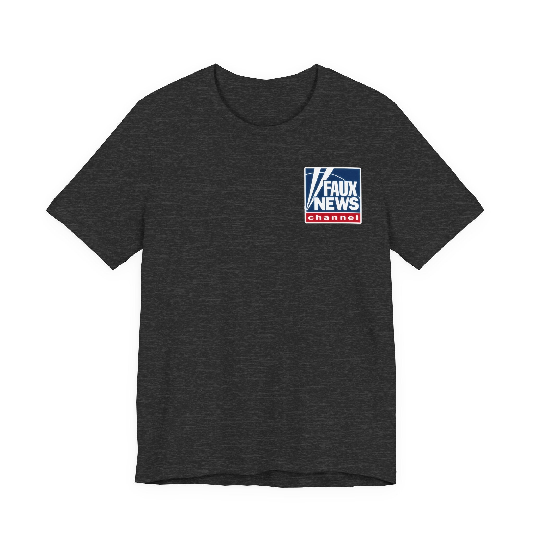 Faux News: NO INDEPENDENT THOUGHT! Political News Anchor Alien T-Shirt (front and back design)