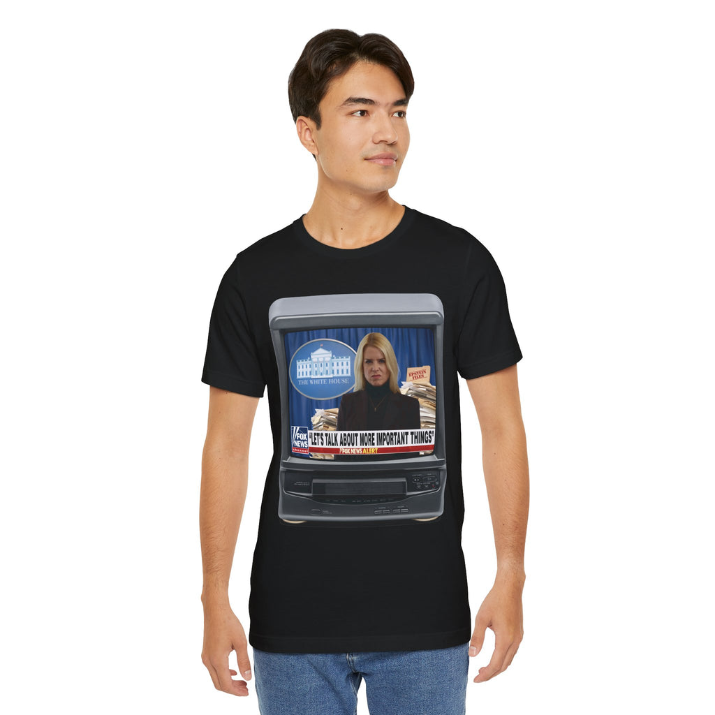 COLLECTOR'S EDITION 2-SIDED: “THE DOW IS OVER 50,000” Satirical News Parody T-Shirt (Front & Back Print)