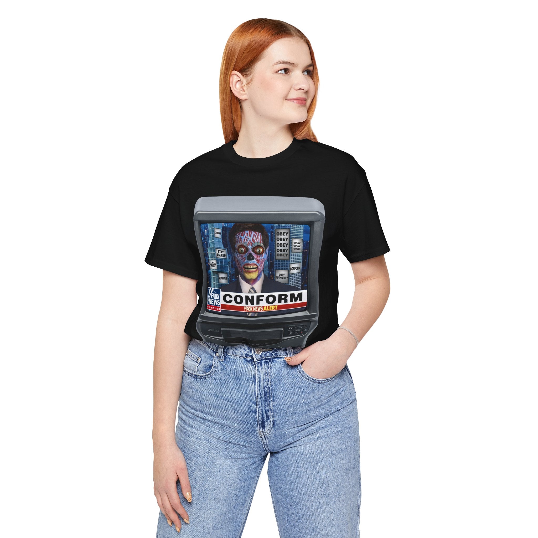 "CONFORM” Satirical News Parody T-Shirt (Front Only)